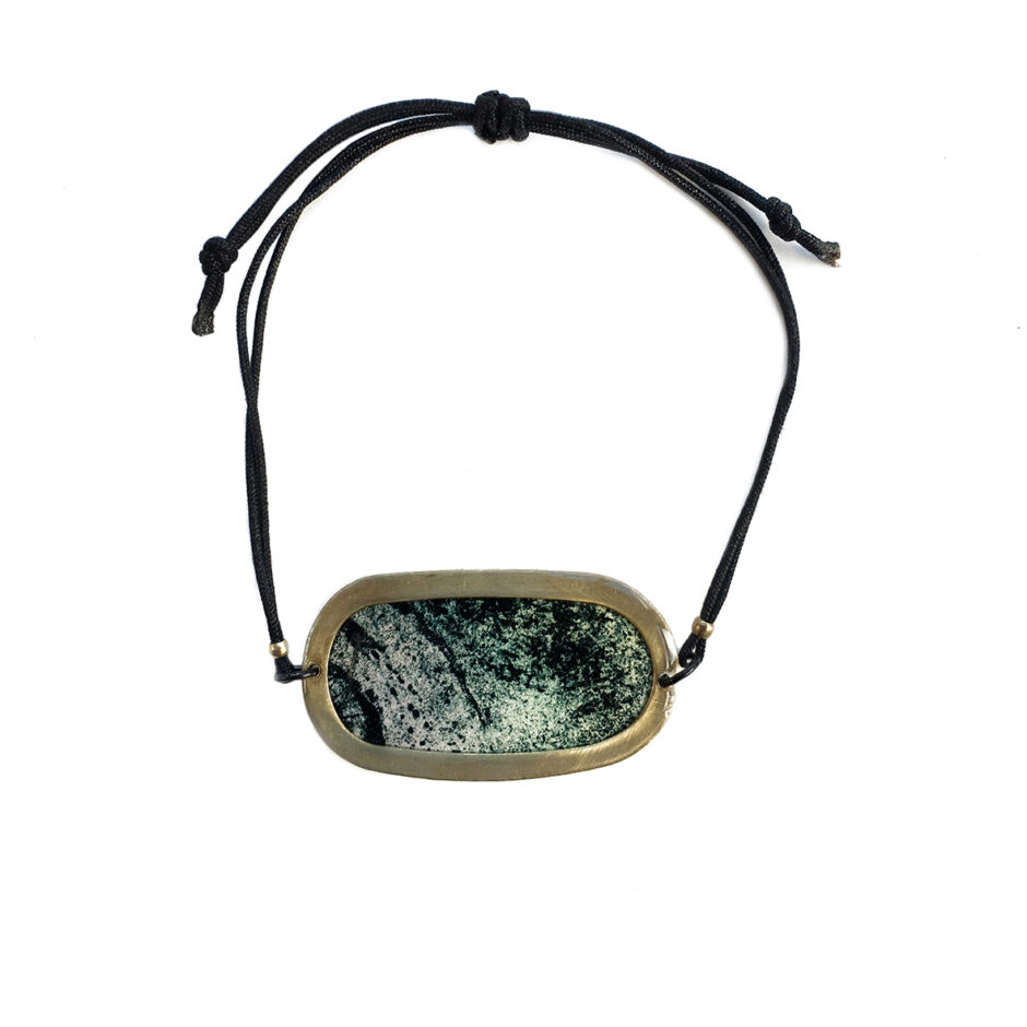 Pulsera grande piedra azul